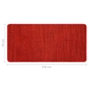 Rugs by the bed, 3pcs., Red color, shaggy type