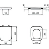 Sada záchodové mísy Ideal Standard I.LIFE B s WC sedátkem s měkkým dovíráním