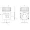 Safety valve HAV699 1/2" for central heating installation 6 bar