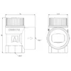 Safety valve HAV707 3/4" x 1" 6 bar for DHWInstallation