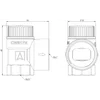 Safety valve HAV708 3/4' for DHW installation 8 bar 1 cal