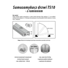 SAMOZAMYKACZ DRZWI FURTEK BRAM DOMYKACZ SREBRNY