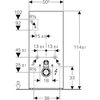 Sanitarinis modulis pakabinamam tualetui H114 Geberit Monolith Plus juodas 131.231.SJ.5