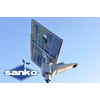 SANKO LED-Solar-Straßenlaterne SN-50 (LED 50W 9000lm, doppelseitiges Panel 100W LiFePO4 30Ah)