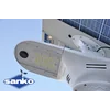 SANKO saulės gatvių lempos šviesos diodas SL-40-80 (LED 40W 8000lm dvipusis skydelis 80W LiFePO4 27Ah)