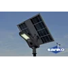 SANKO Solar LED gatubelysning serie FP-03 (LED 20W 4000lm dubbelsidig panel 60W LiFePO4 15Ah)