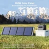 Saulės panelė sulankstoma 200W su XT60 jonge rokjes energie stotelėms SC200 UGREEN