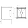 Schalttafel 500x400x240mm mit transparenter Tür IP65 IK10 UV ohne Halogen