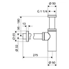 Schell Edition Waschbecken Halbsiphon Chrom 014290699