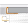 SCHIENE BASIC-A Ukon. profile Aluminum natural H = 10mm, length: 2.5m