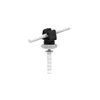 Screw-on holder with plastic base.H=3,5cm - black /TW/ TYPE AN-59GN/C/