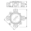 Se poate n/t IP67 4xPG21,5 5 terminale 27P gri