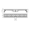 Sea-Horse linear drain -Linie - 90 cm