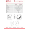 SELFA grindų šildymo termostatas PIXEL-01W(B) PL, 3 GARANTIJOS METAI