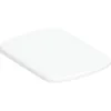 Selnova Square Toilet seat, top-mounted, soft-close, with removable hinges, overlapping toilet seat cover