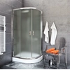 Semi-circular shower cabin Sea-Horse Stylio 70x70 - frosted glass