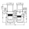 Séparateur de lisier pour installation dans le sol NS 1 Kessel EasySink couvre-sol classe A 97201/00A