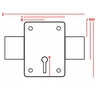 SERRURE DE SURFACE JANIA T-3 TITANE Z005