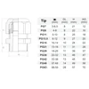 Set 10 st kunststof kabelwartels PG 11 diameter 5 - 10 mm IP68