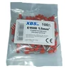 Set 100 insulated terminal pins 1.5mm² red copper ferrules 15mm