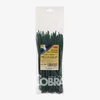 Set 100 very green highly UV resistant cable ties 290x4.8mm for outdoor applications COBRA 9280UV