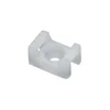 Set 100 white plastic clamps type sa 15x9.5 for holding plastic necklace 9700 Cobra