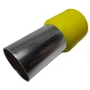 Set 25 insulated terminal pins 70 mm² yellow copper ferrules 37.5mm