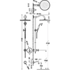 Set de duș cromat Tres Classic 24218006