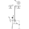 Set doccia incasso Tres Flat cromato 20418005