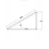 Set square / Mounting triangle 25° horizontal orientation