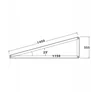 Set square / Mounting triangle 25° vertical orientation