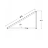 Set square / Mounting triangle 30° horizontal orientation