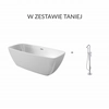 Set vasca da bagno freestanding in acrilico Deante Anemon 150x72 cm + rubinetto Sea-Horse Stylus