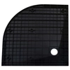 Shower tray, black, 90x90cm, cast sheet compound