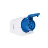 Single-phase industrial plug applied blue 3 poly 6h 16A 230V 50/60Hz IP44