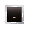 Single-pole switch with LED backlight (module)10AX, anthracite Simon54