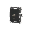 Single SAT antenna socket (module).For individual installations, black matt Simon54