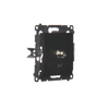 Single SAT antenna socket (module).For individual installations, black matt Simon54