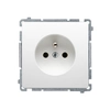 Single socket with grounding and shutters BMGZ1Z.01/11 Basic module white