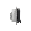 Single socket with grounding,2P+PE with shutters IP44, black anthracite SEDNA DESIGN