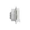 Single socket with grounding,2P+PE with shutters IP44, white SEDNA DESIGN