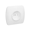 Single socket without grounding AG1E/11 White chord