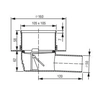 Siphon de sol avec drain horizontal et grille 105x105mm LIV 262770