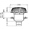 Siphon de toit avec double joint DN 70 Kessel Ecoguss 48370.01