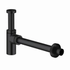 Siphon pour bouteille de lavabo Kludi Design G 1 1/4 noir mat 1002039-00