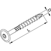 Skrutka do dreva DDW8x100 (1opakowanie=100sztuk)