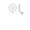 Slätbricka M10 DIN 125 A2 pack :100 st.