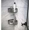 SMART corner shower shelf, 200x80x151mm, black matt 2483-14
