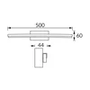 SMD-LED-Badezimmerwandleuchte ASPEN LED 12W WHITE NW