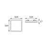 SMD-LED-Deckenleuchte OLGA LED D 12W SCHWARZ CCT